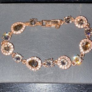 Givenchy crystal flex rose gold bracelet